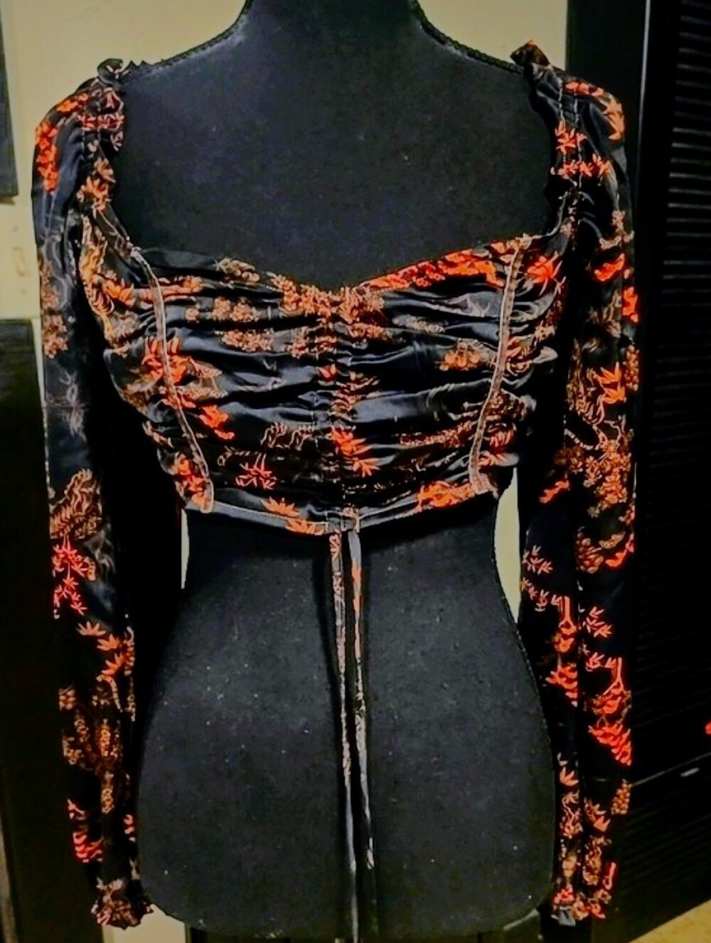Urban Outfitters Cropped Oriental Top